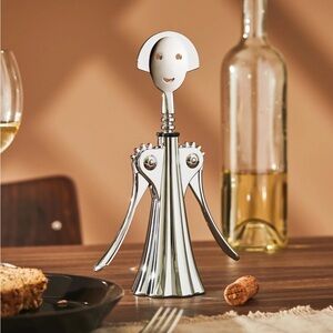Alessi ‘Anna G’ Silver Corkscrew Wine Opener NIB